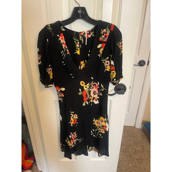 Free People Neon Garden Floral Mini Dress size 2 - Picture 4 of 5